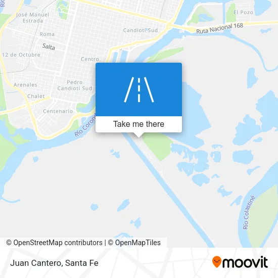 Juan Cantero map