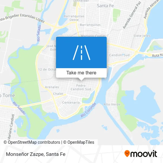 Monseñor Zazpe map