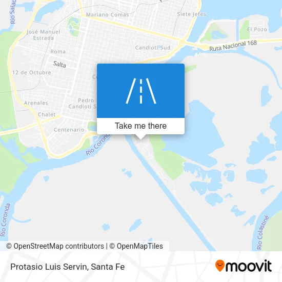 Protasio Luis Servin map