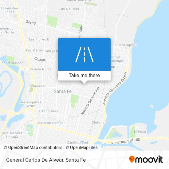 General Carlos De Alvear map