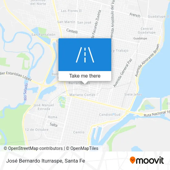 José Bernardo Iturraspe map