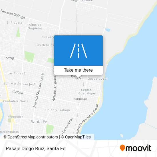 Pasaje Diego Ruiz map