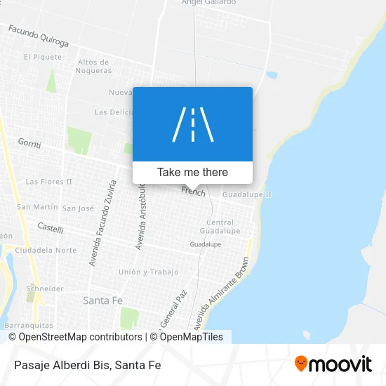 Pasaje Alberdi Bis map