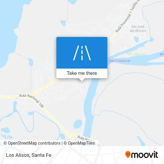 Los Alisos map