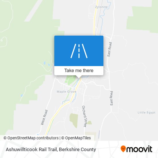 Ashuwillticook Rail Trail map