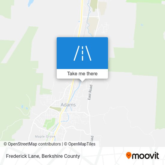 Frederick Lane map