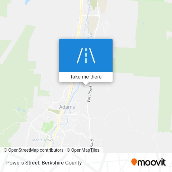Powers Street map