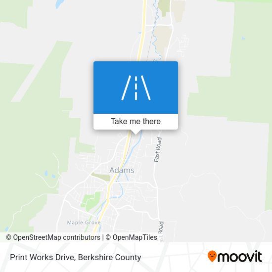 Print Works Drive map