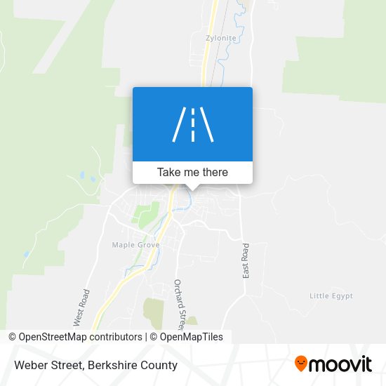 Weber Street map