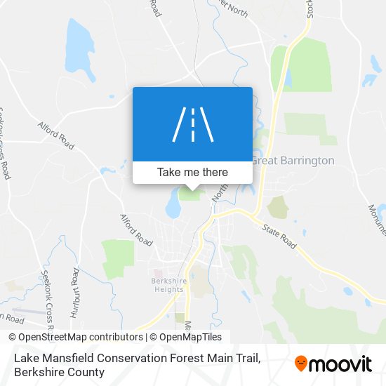Lake Mansfield Conservation Forest Main Trail map