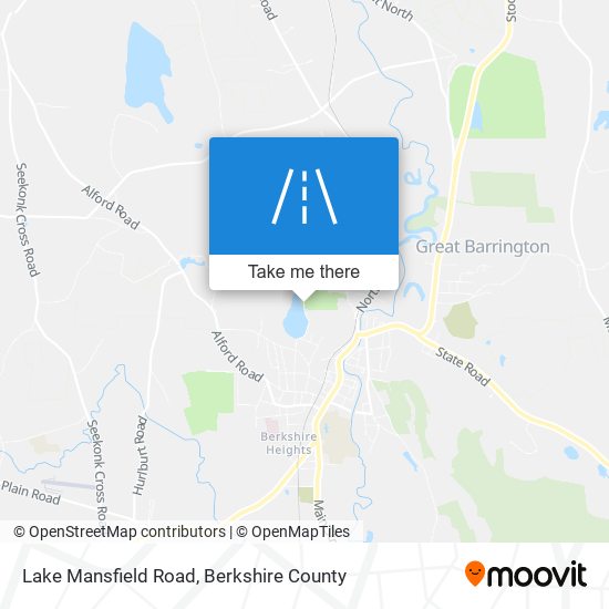 Lake Mansfield Road map
