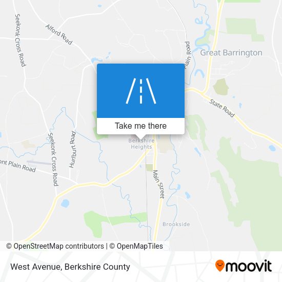West Avenue map