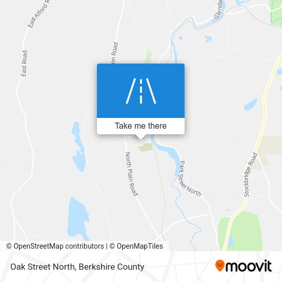 Oak Street North map