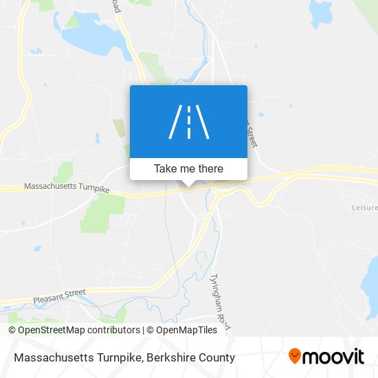 Massachusetts Turnpike map