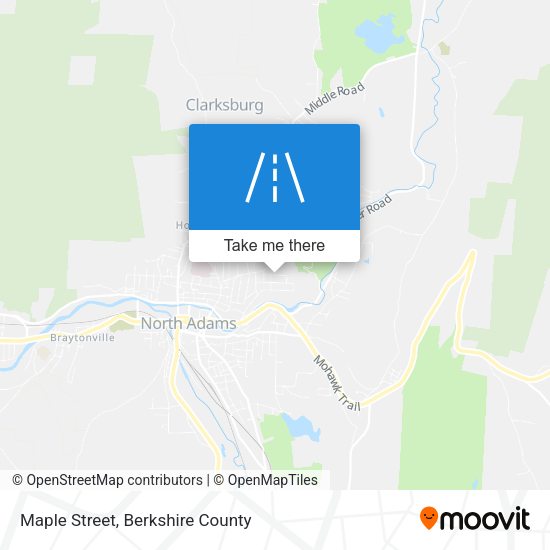 Maple Street map