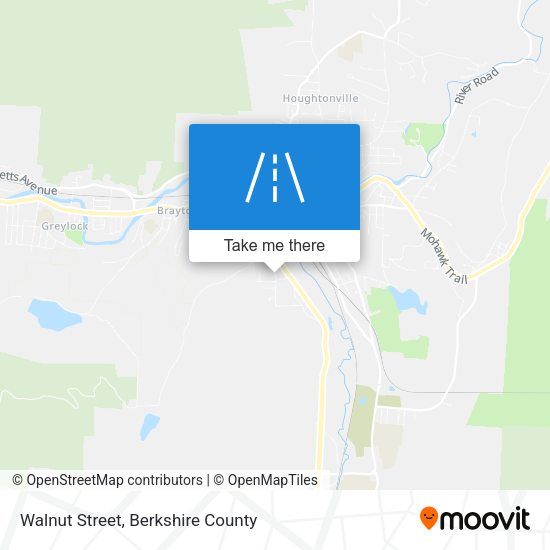 Walnut Street map