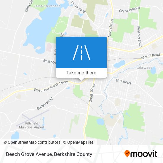 Beech Grove Avenue map