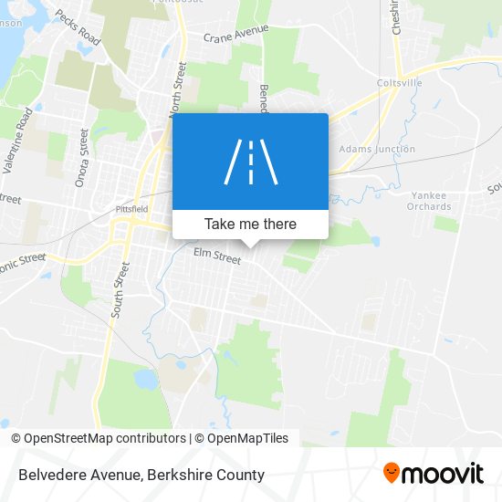 Belvedere Avenue map