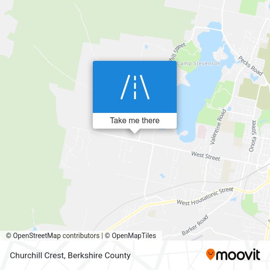 Churchill Crest map