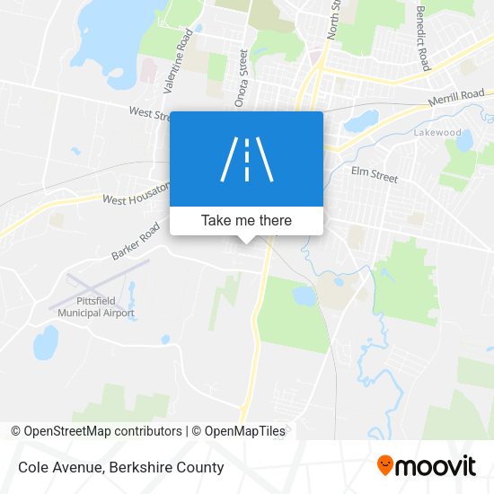 Cole Avenue map