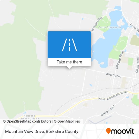 Mountain View Drive map