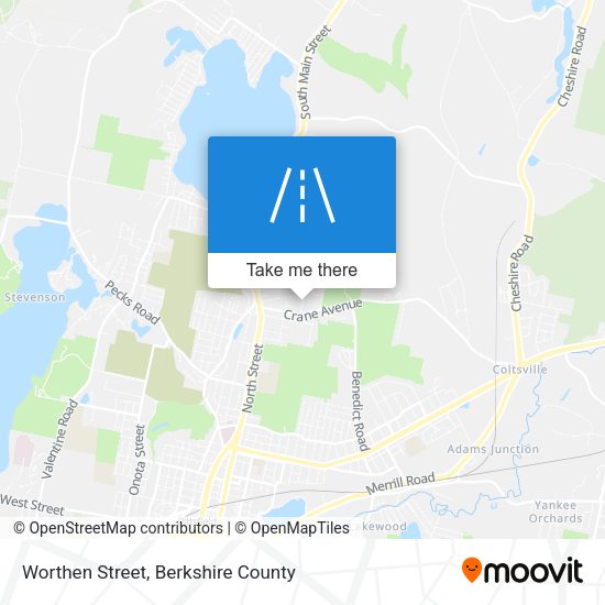 Worthen Street map