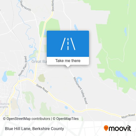 Blue Hill Lane map