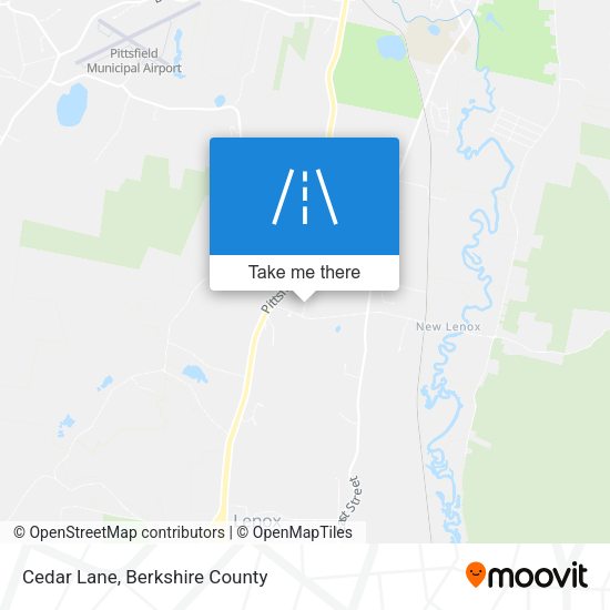 Cedar Lane map