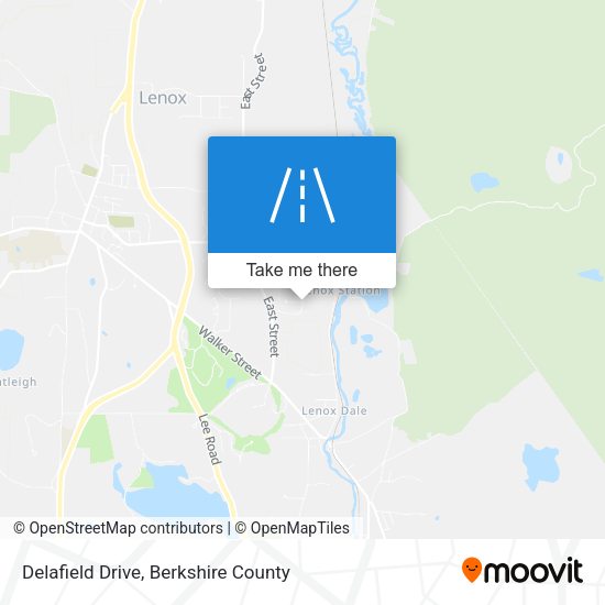 Delafield Drive map