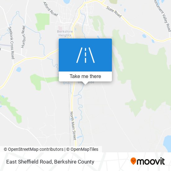 East Sheffield Road map