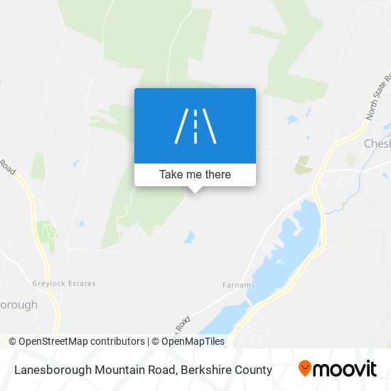 Lanesborough Mountain Road map