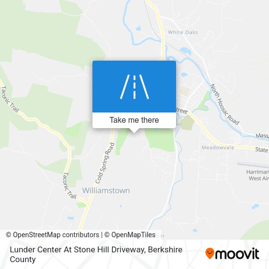 Mapa de Lunder Center At Stone Hill Driveway