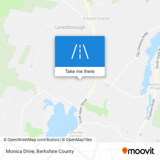 Monica Drive map