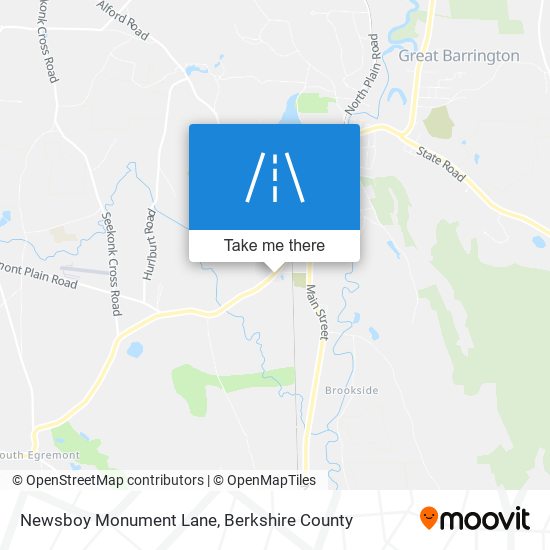 Newsboy Monument Lane map