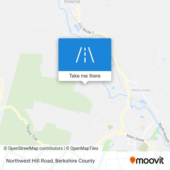 Northwest Hill Road map