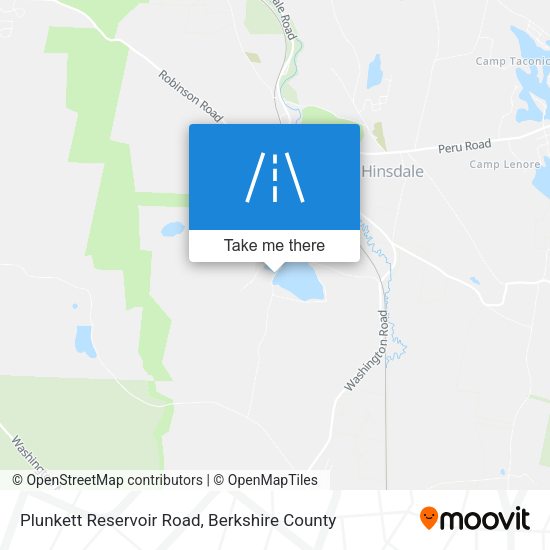 Plunkett Reservoir Road map