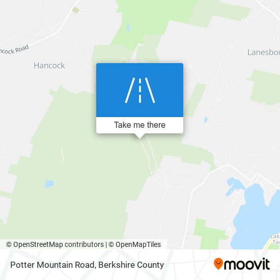 Potter Mountain Road map