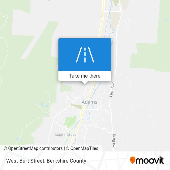 West Burt Street map