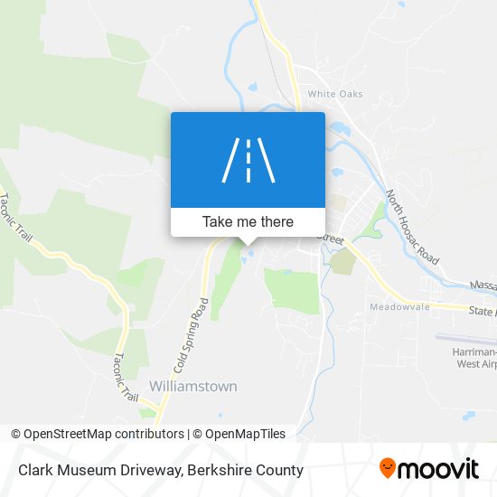 Clark Museum Driveway map