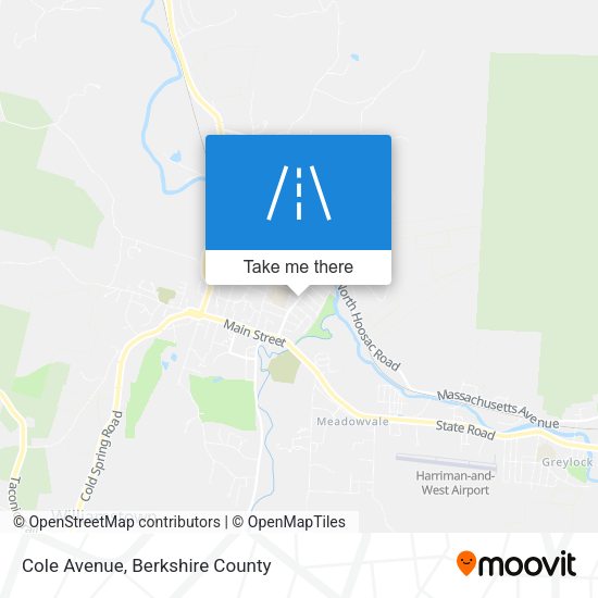 Cole Avenue map
