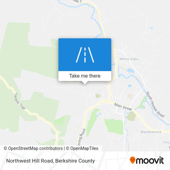 Northwest Hill Road map
