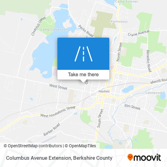 Columbus Avenue Extension map