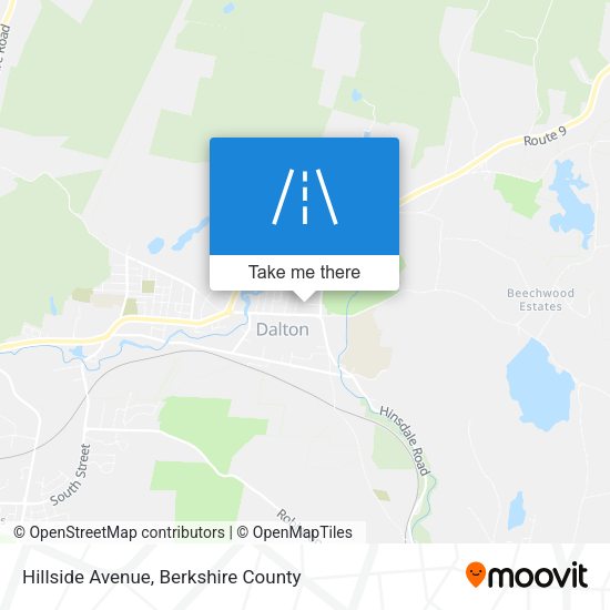 Hillside Avenue map