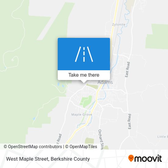 West Maple Street map