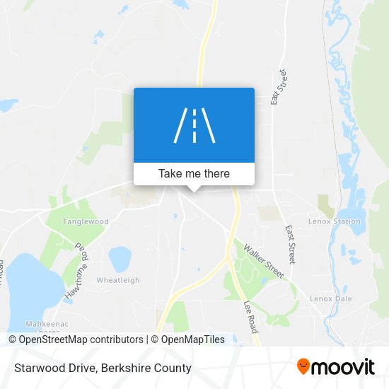 Starwood Drive map