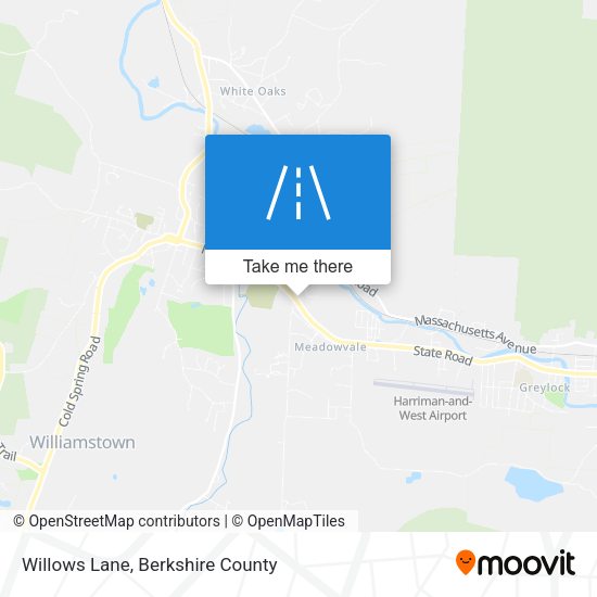 Willows Lane map