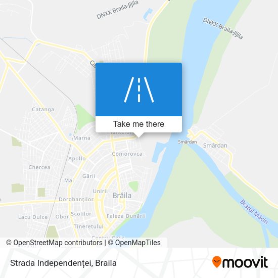 Strada Independenței map