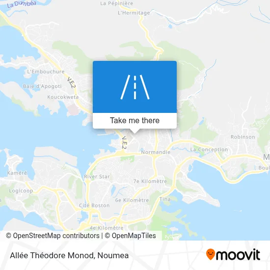 Allée Théodore Monod map