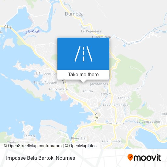 Impasse Bela Bartok map