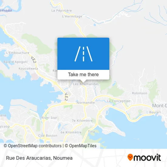 Rue Des Araucarias map